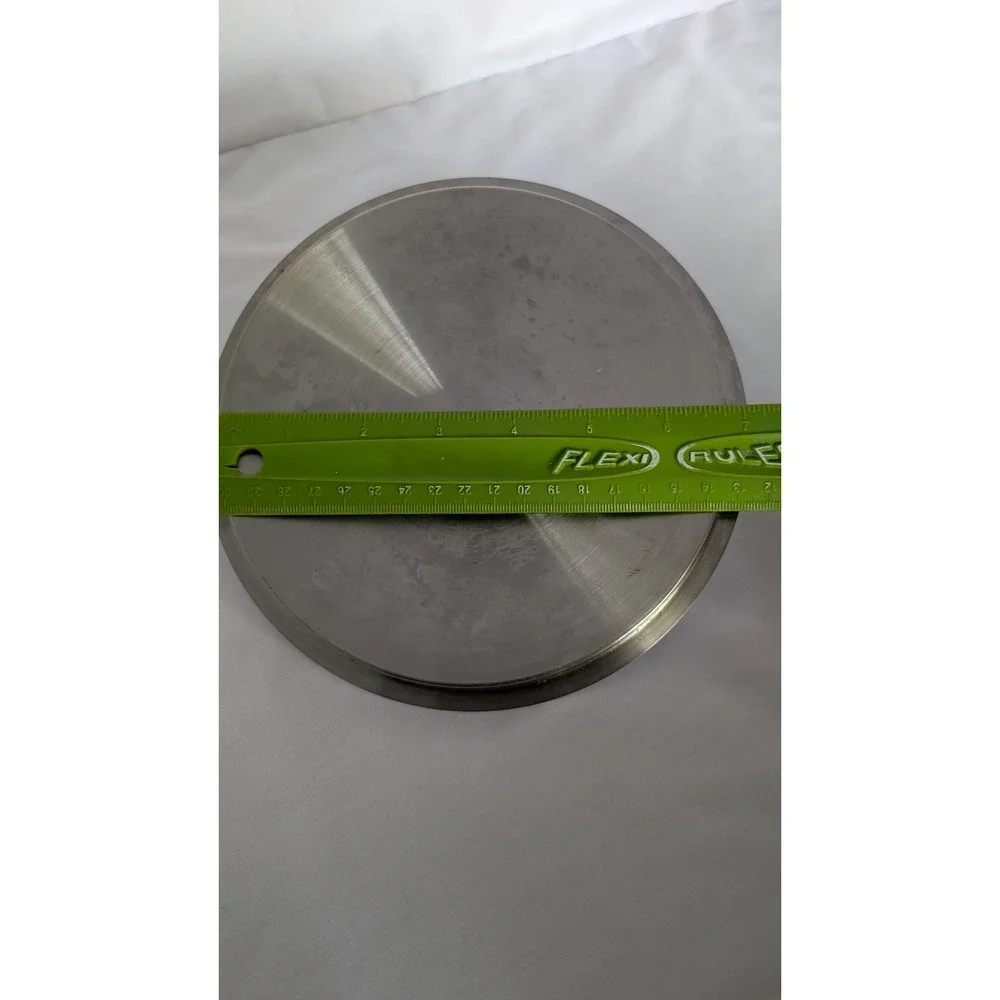 Unbranded Stainless Steel Replacement Pot Lid 7.5 Inch Silver Arched Handle